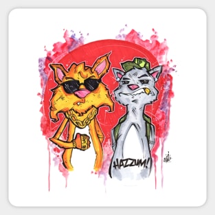 Gangsta Kitties Sticker